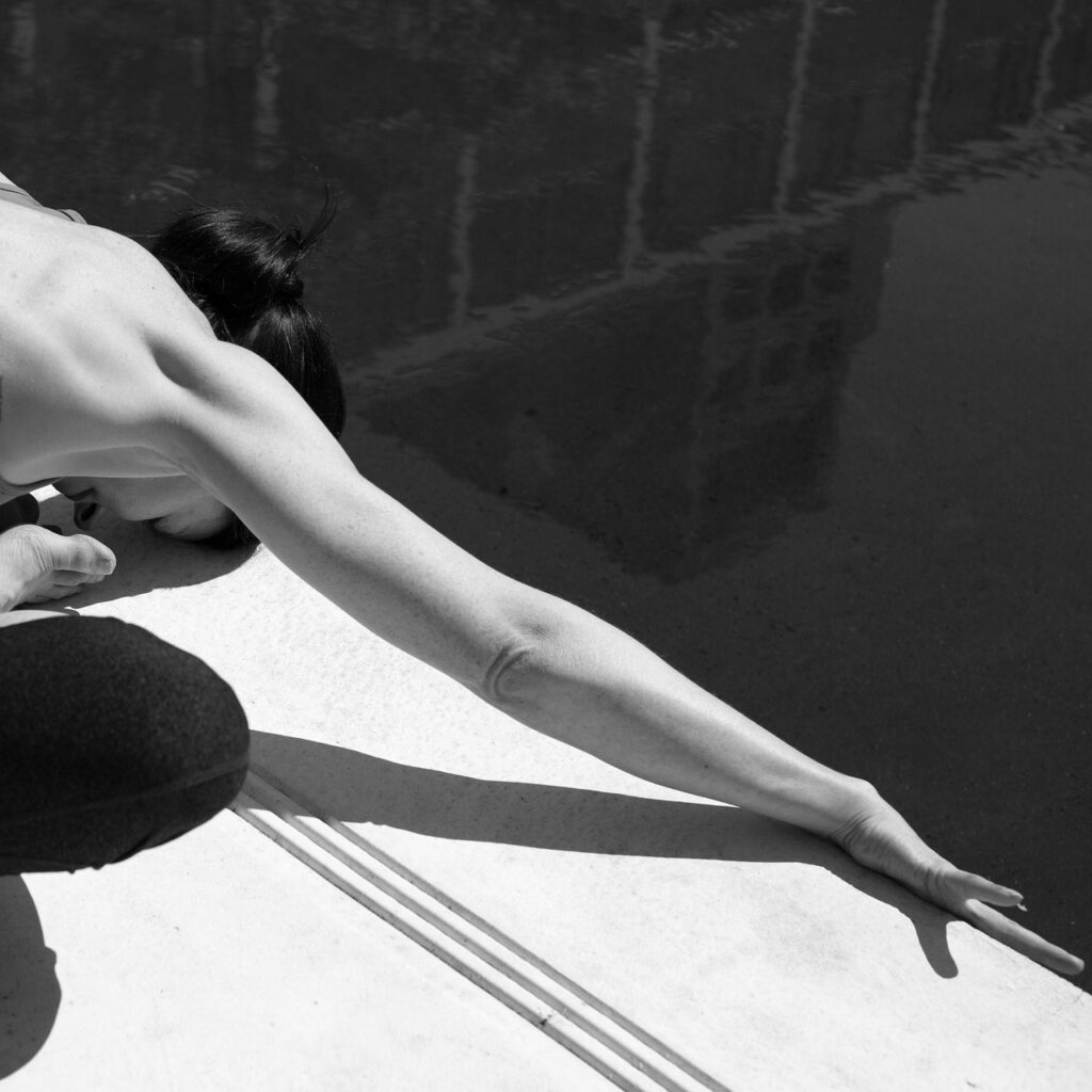 stretch flexibility woman relaxing